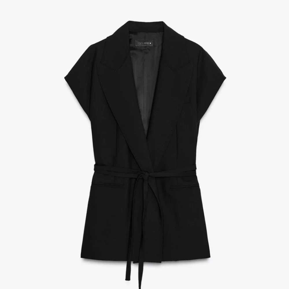 Zara Belted Wrap Vest Size S M L